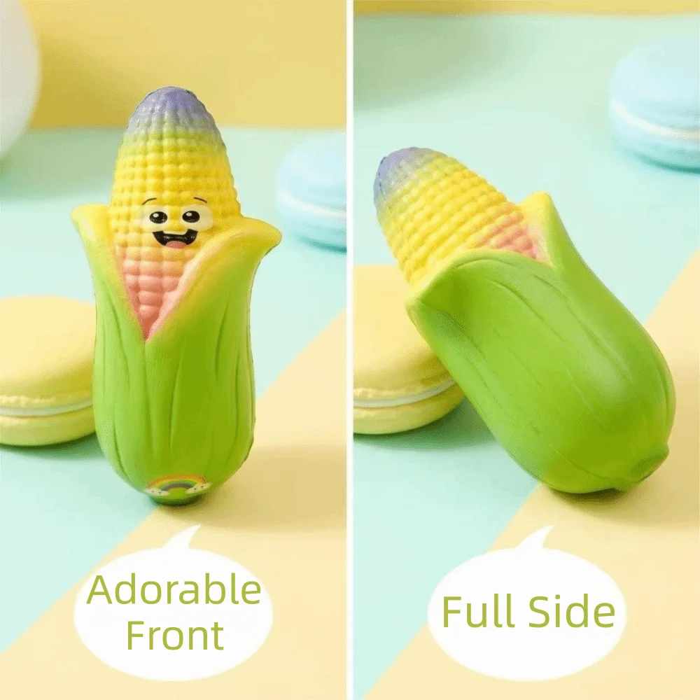 Soft Corn Squishy PU Material Slow Rising Corn Fidget Slow Rebound Realistic Corn Shape Corn Reduce Pressure Reduce Anxiety