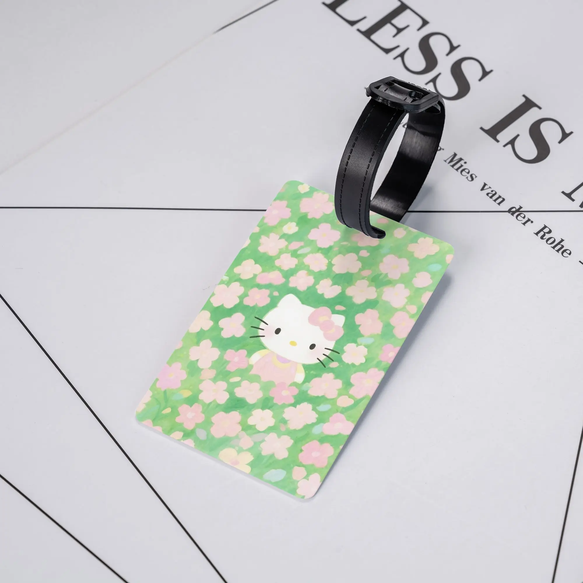 

Hello Kitty Cartoon Luggage Tags Suitcase PVC Plastic Travel Accessories Holder Baggage Tag Name ID Address Baggage Tag Gift