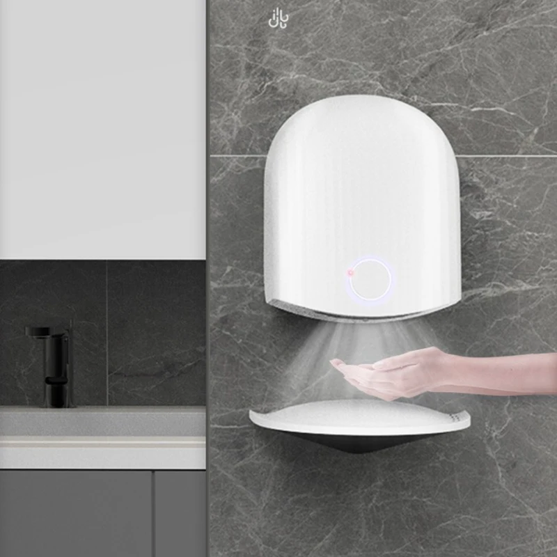 業務用バスルームおよびトイレ用自動ハンドドライヤー,高速風,壁誘導ハンドドライヤー,ホットおよびコールド,1200w