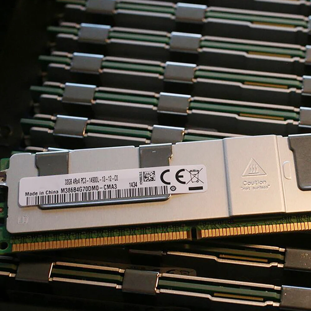

1PCS Server Memory R715 R720 R720XD 32GB DDR3 1866 PC3-14900L ECC REG RAM