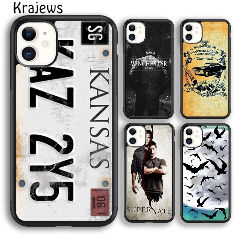 Krajews Supernatural Dean Winchester Soft Phone Case Cover For iPhone 16 15 SE2020 14 7 8 plus 11 12 13 pro max coque Fundas