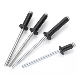 Black Blind Rivets Pop Rivets M2.4 M2.8 M3 M3.2 M3.6 M4 M5 M6 M6.4 Aluminum Mushroon Head Mandrel Pop Rivets for Furniture