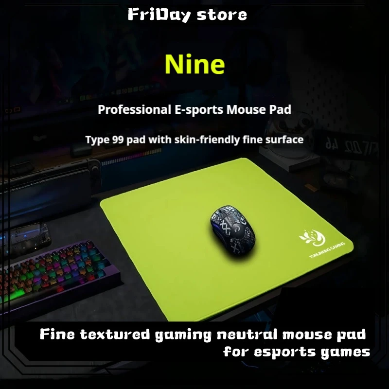 Explosive Esports Jiu 99 Solid Color Mouse Pad Polyurethane Bottom Adhesive Fine Surface Astringent Pad Gaming Neutral Mous Pad