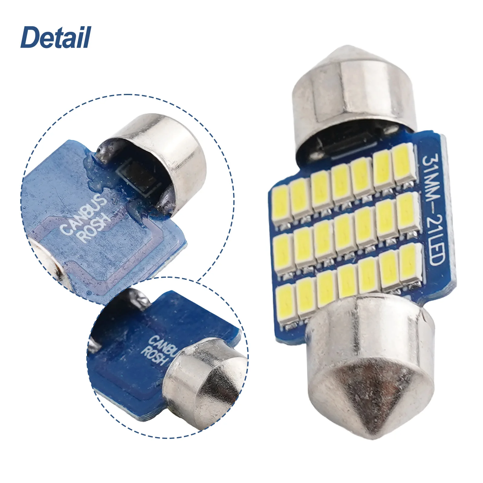 

High Quality Universal Car Reading Light Trunk Light License Plate Light Soft Double Tip For DC12V High Brightness