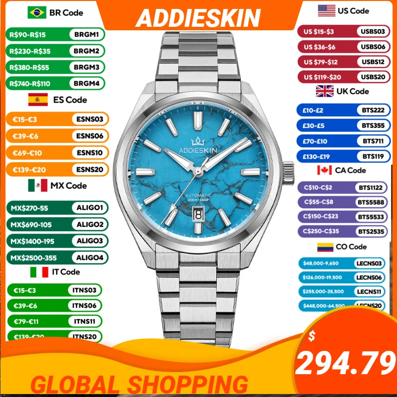 Luxury Watch It - ADDIESKIN K010 Jam Tangan Mekanis Otomatis