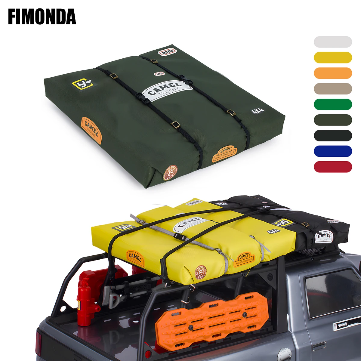 1/10 RC Car Roof Tent, Simulation Camping Accessories for Trx4 SCX10 RC4WD D90 Crawler, DIY Decoration for Traxxas Axial Yikong
