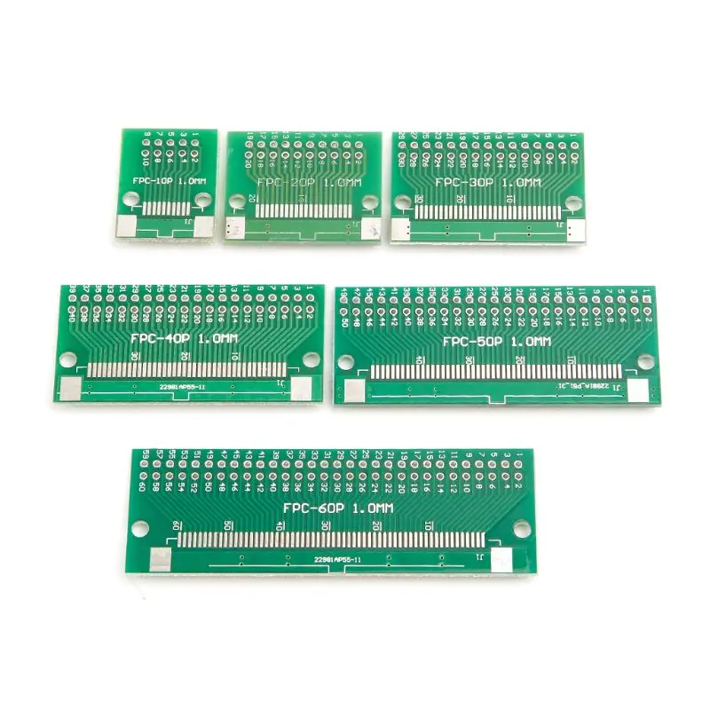 Papan konverter SMT PCB 0.5mm FPC/FFC 2.54mm FPC/FFC dengan konektor