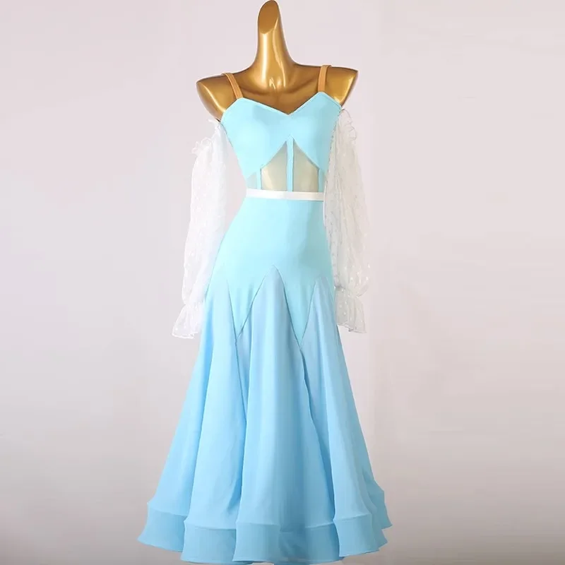 

2025 New Elegant Women's Dance Dresses Waltz Dance Dress Competition Clothes Standard High-end Modern Performance Women Costumes