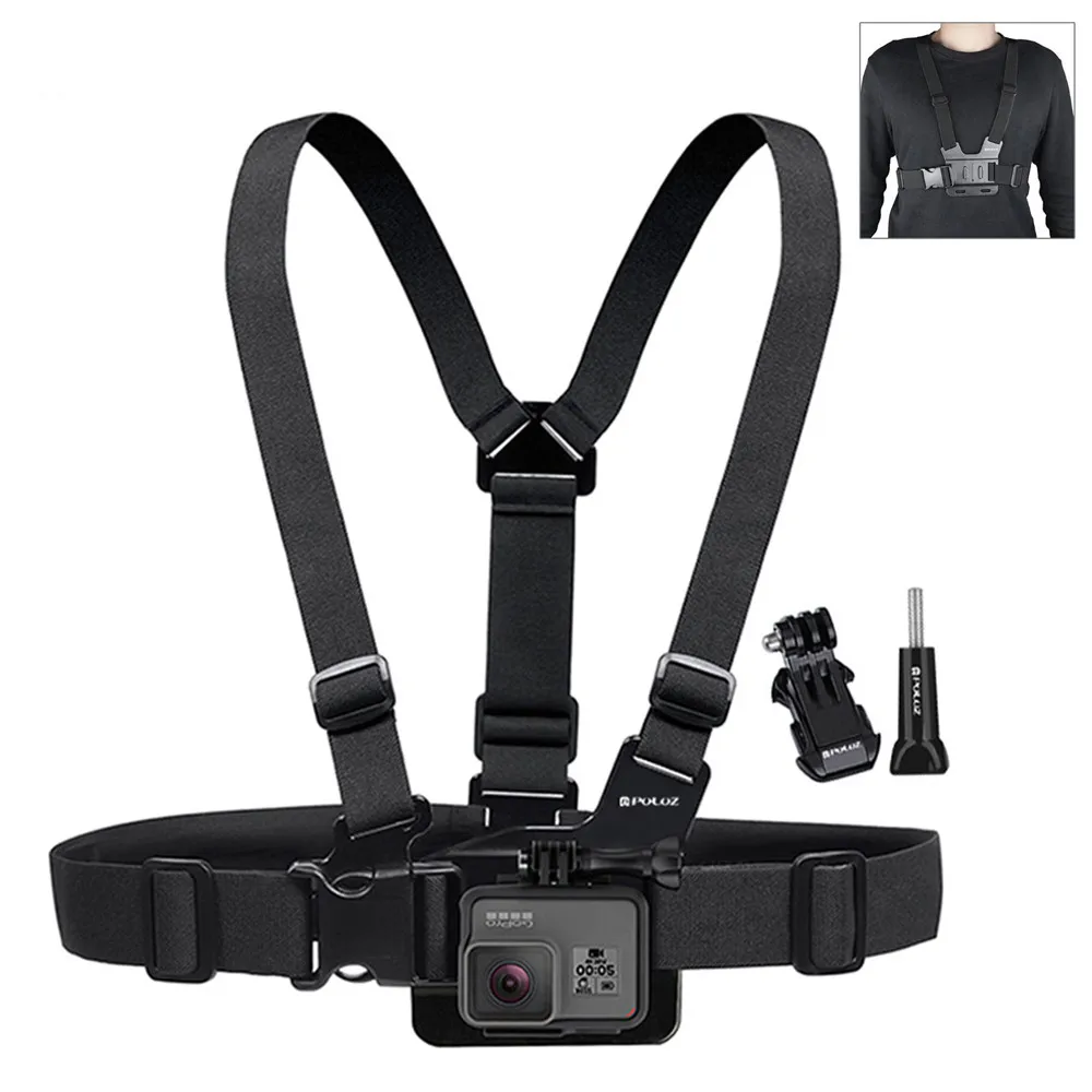 

Chest Strap Mount Belt Adjustable for Gopro Hero 11 10 9 8 7 6 5 4 Insta360 R X2 X3 DJI Action 3 2 Camera Harness Accessories