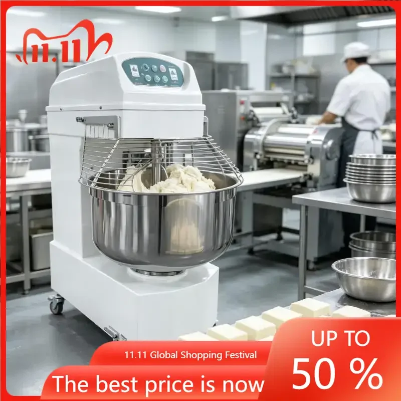 Dough Mixer Machine Customized Automatic Dough Mixer Stainless Steel Bread Pizza Bakery Flour Mixing Solution