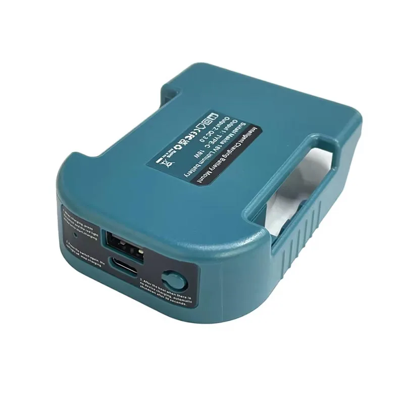 1pc For Makita 18V With USB With Type-C Battery Holder For Makita 18V Battery BL1840 BL1850 BL1860 Charger Adapter Fast Charging image 5