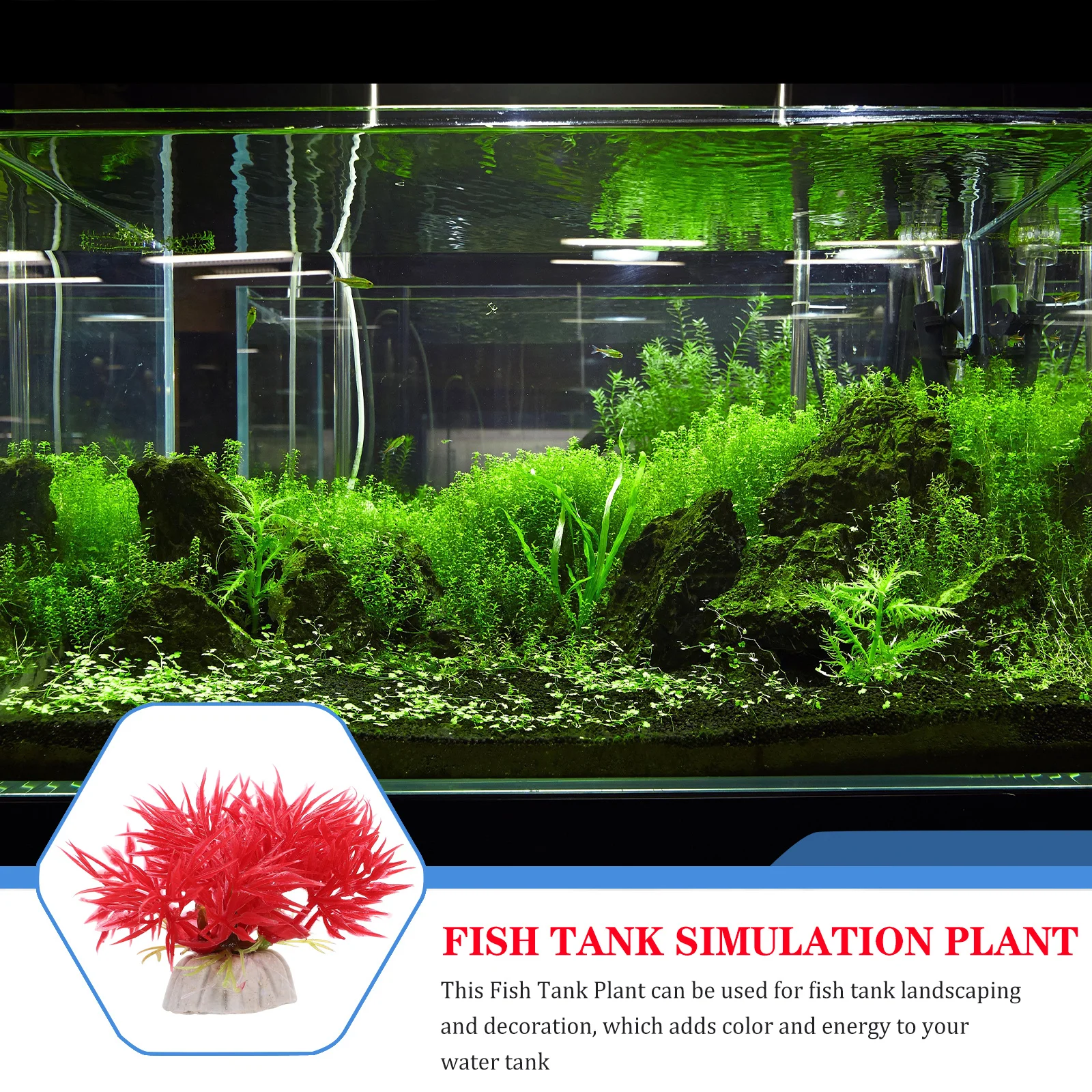 

10Pcs Artificial Fish Tank Plants Plastic Simulation Aquarium Decoration Lifelike Aquarium Accessories Fish Tank Aquatic Plants