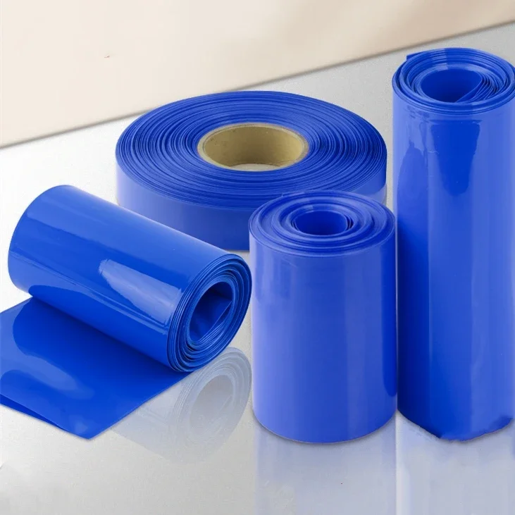 5 Meter Blue Insulation Protective Sleeve Two End Pipe Bag Lithium Battery Electronic Product Heat Shrink Film Seal Packing tube