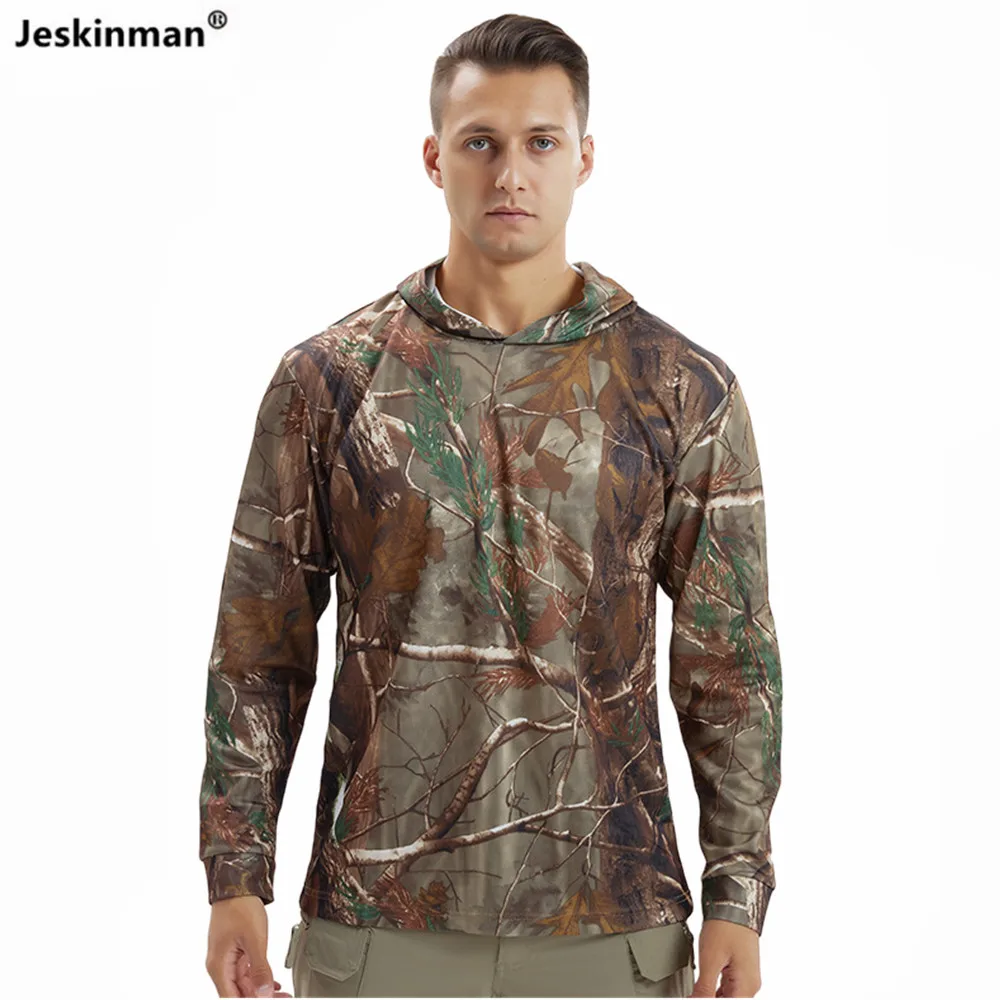 Sudadera táctica camuflaje biónico protección solar secado rápido