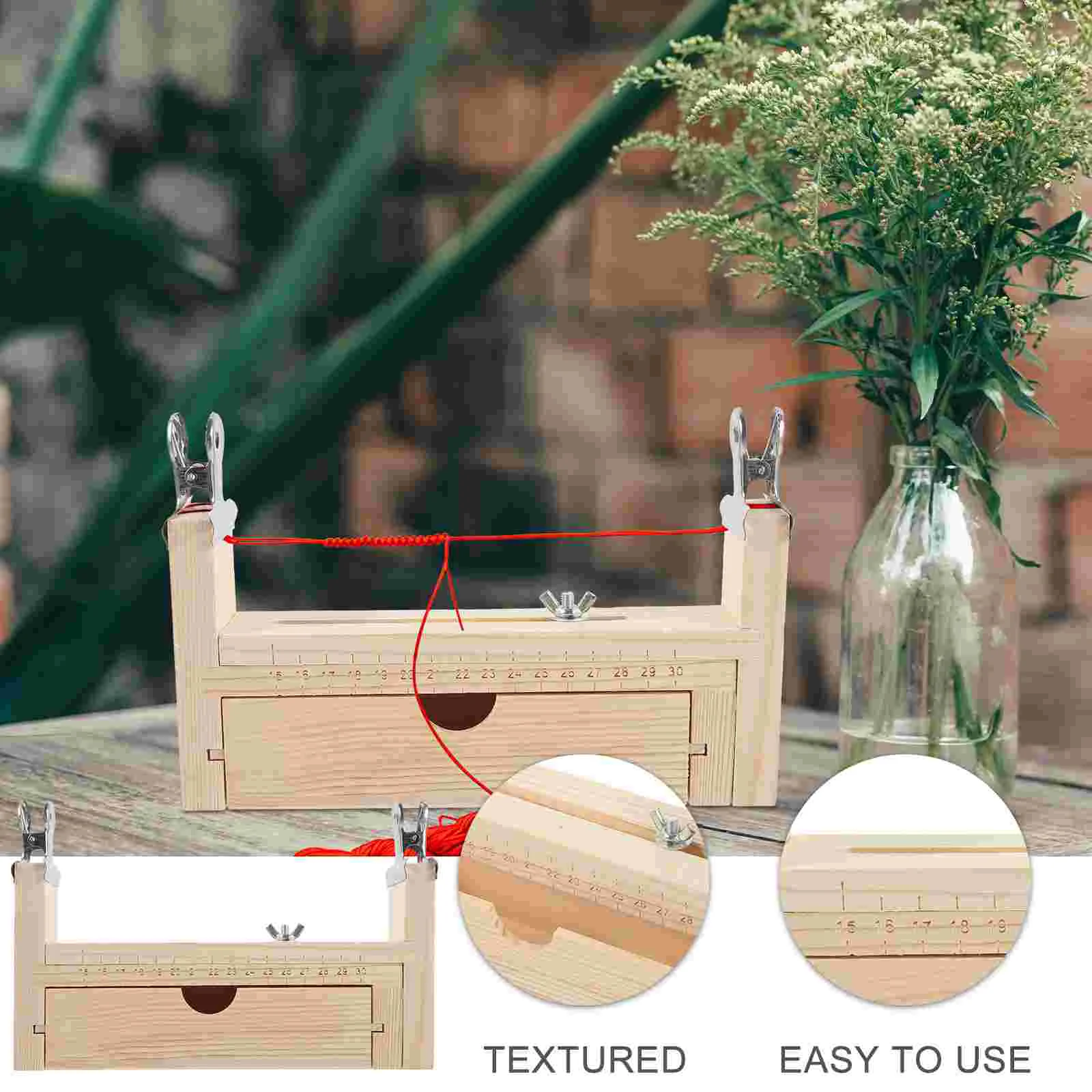 Handmade Diy Wood Weaving Craft Bracelet Rack Lanyards Tool Kit Jewelry Making Bracelet Rack Wood Frame Accessories For