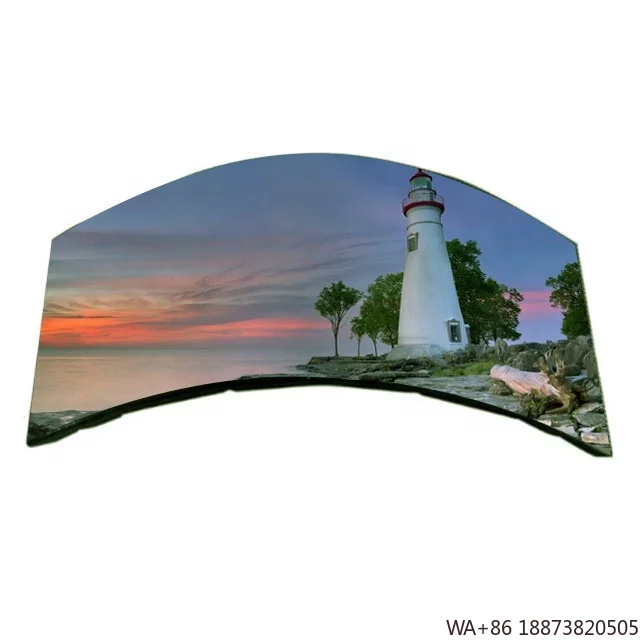 LED Top qualité RGB matrice SMD 1.8 signalisation intérieure extérieure Flexible ronde circulaire incurvée panneau d'affichage souple Module de courbe