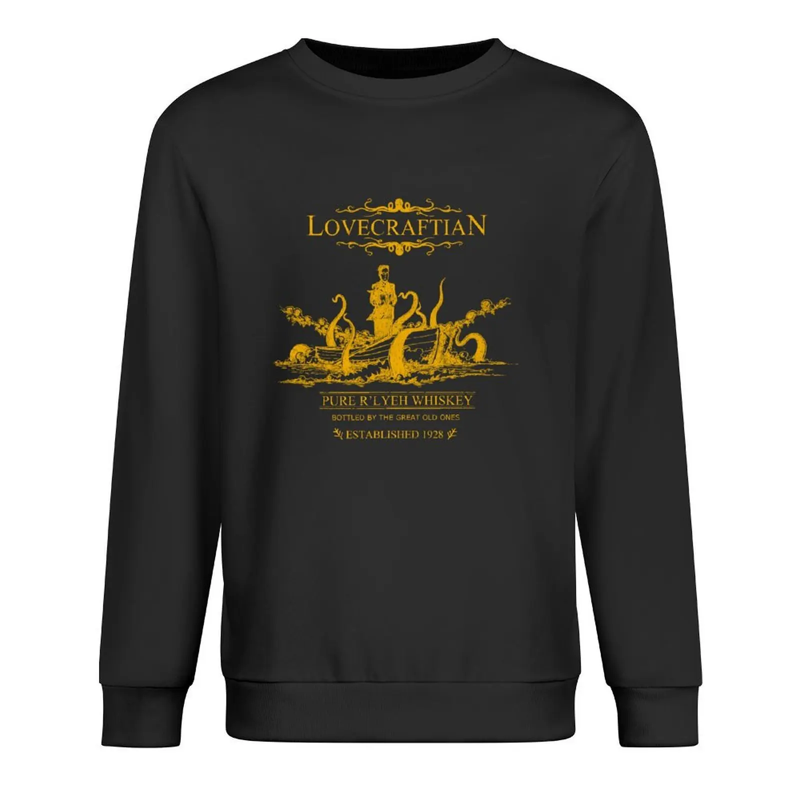 Lovecraftian-R'lyeh Whiskey Gold Label Jersey blusa de estilo japonés ropa de anime suéter de invierno para hombres sudaderas gráficas