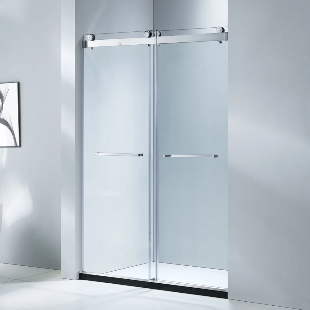 

Portable Rectangular Shower Room with SS304 Accessories Frameless Sliding Clear Glass Door for Hotels