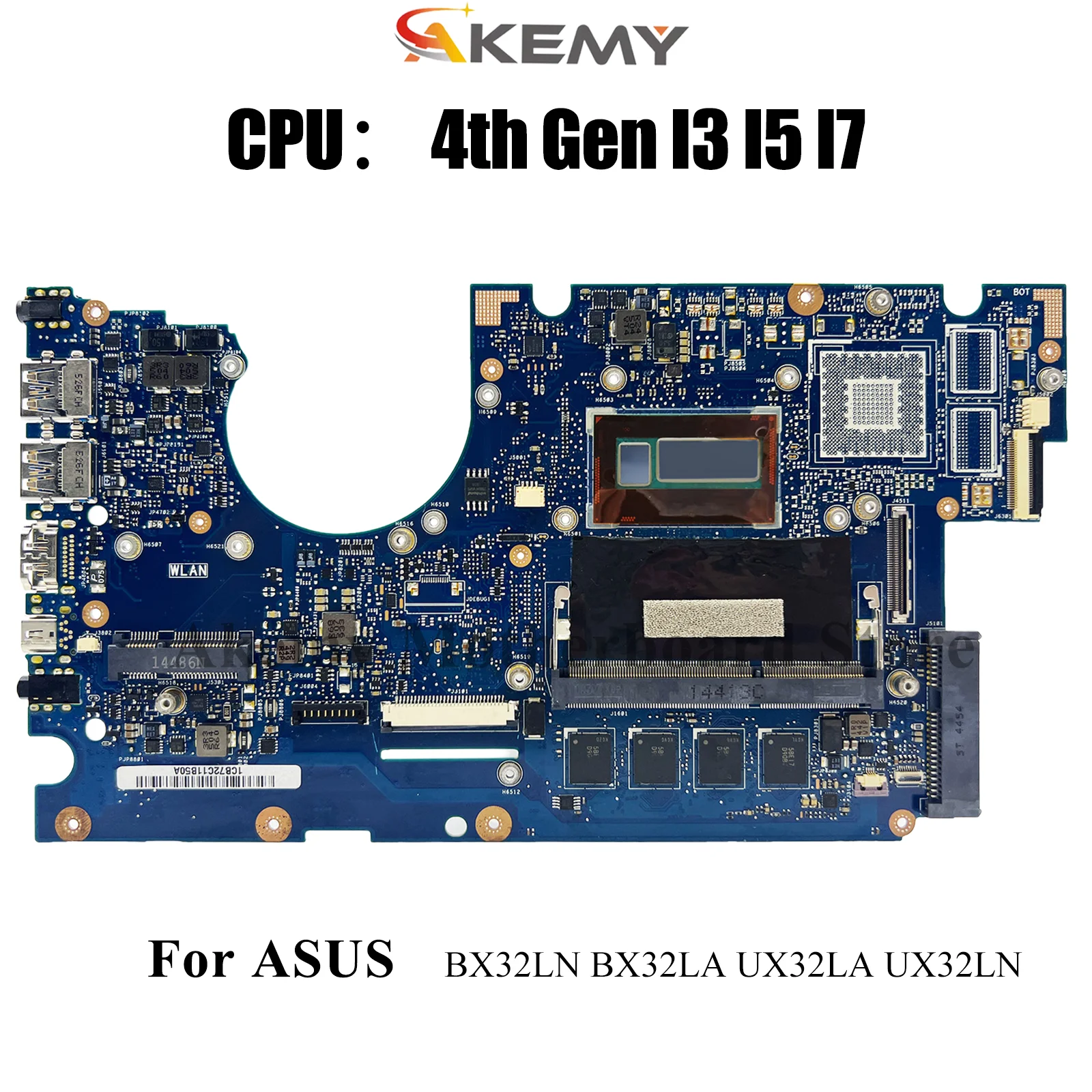 

UX32LA Laptop Motherboard For ASUS ZenBook BX32LA BX32LN UX32LA UX32LN UX32L Notebook Mainboard With I3 I5 I7 CPU 100% tests OK