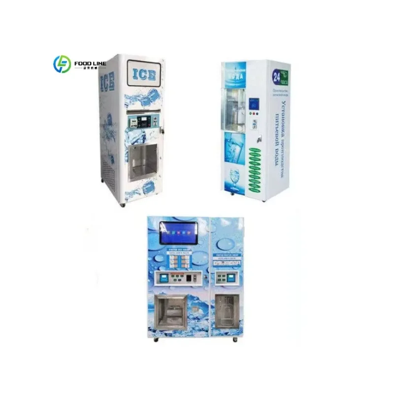 Hot Sale Self Service Coin Operated 160KG Ice Cube Commercial Vending  Ice Making Machines Customized
