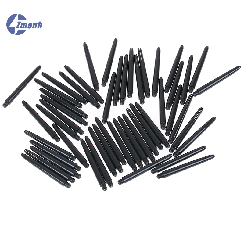 

New！50pcs High Tenacity 48mm Nylon Dart Shafts 2BA Screw Thread Darts Rod Stem+Protection Ring Stems Game Darts Accessories