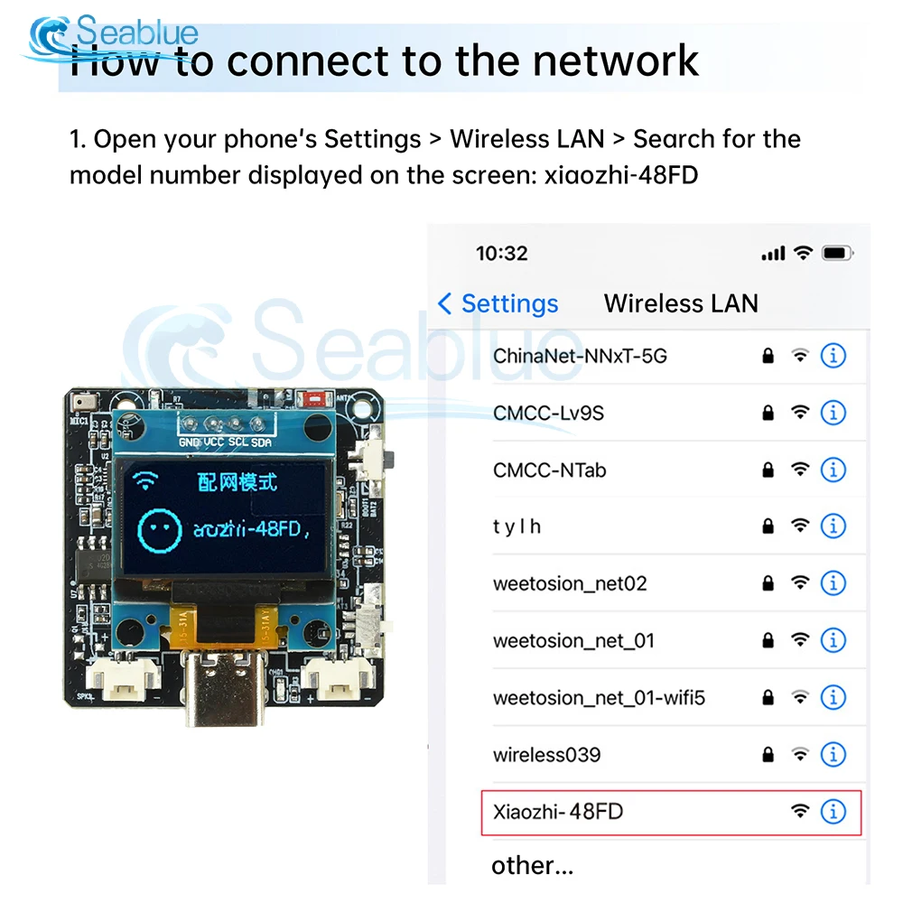 ESP32-C3 AI開発ボード（音声モジュール搭載）はDeepSeek Qwenをサポートし、安定したWiFi接続とクリアな音質を実現します。