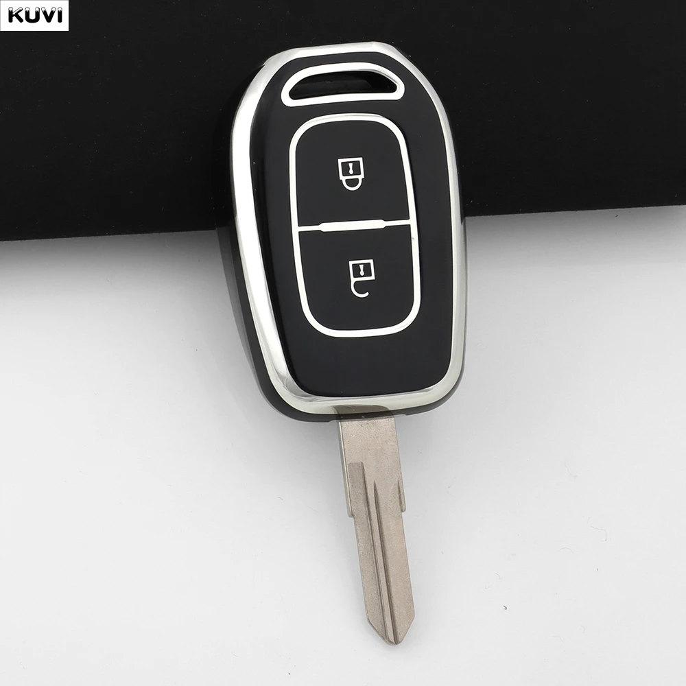 10 Stück TPU-Autoschlüsselhülle für Renault Kwid Traffic Symbol, Dacia Sandero Logan Duster, Fernbedienungsschlüssel-Abdeckung, Auto-Zubehör