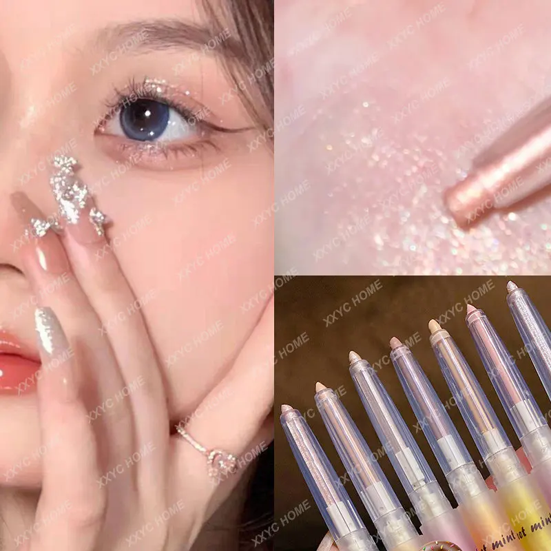 Korean Eyes Pencil Shiny Glitter Eyeshadow Pen Eyeliner Pearlescent Matte Highlight eyelash Pen Brighten Lying Silkworm Makeup