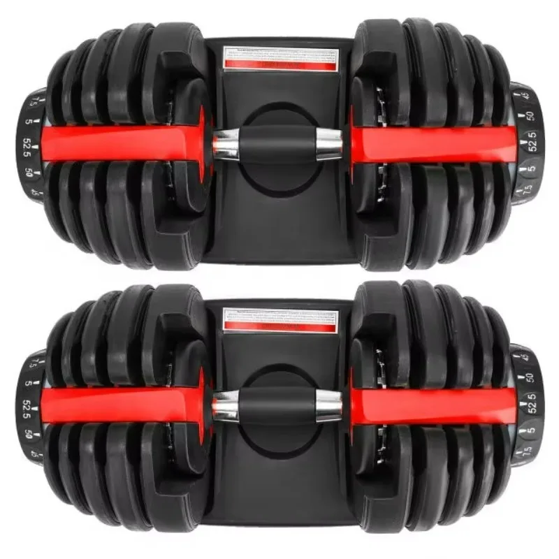 24KG Professional Gym Automatic Adjustable Dumbbell Block Set for Weightlifting High Quality Fitness Gear Hot Pick