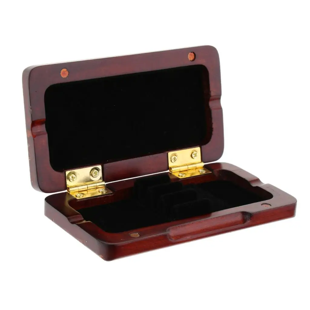 Maple Wooden Oboe Reed Case Holder Box for 3 Pieces of Reeds Size 95 x 50 x 14mm/3.74 x 1.97 x 0.55inch