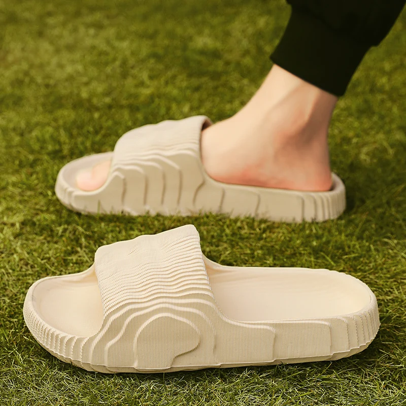 Shoes Men Slipper Slippers Home Flip Flop Men's slippers Espadrilles Sliper Man Mens Male Slipers Genuine Walk Around Sliders image 6