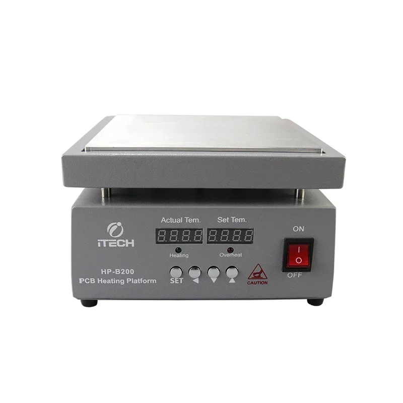 Manufacturer HP-B200 Industrial Heating Table 900W 20x20cm Multipurpose Pcb Heating Platform Hot Plate Preheating Station