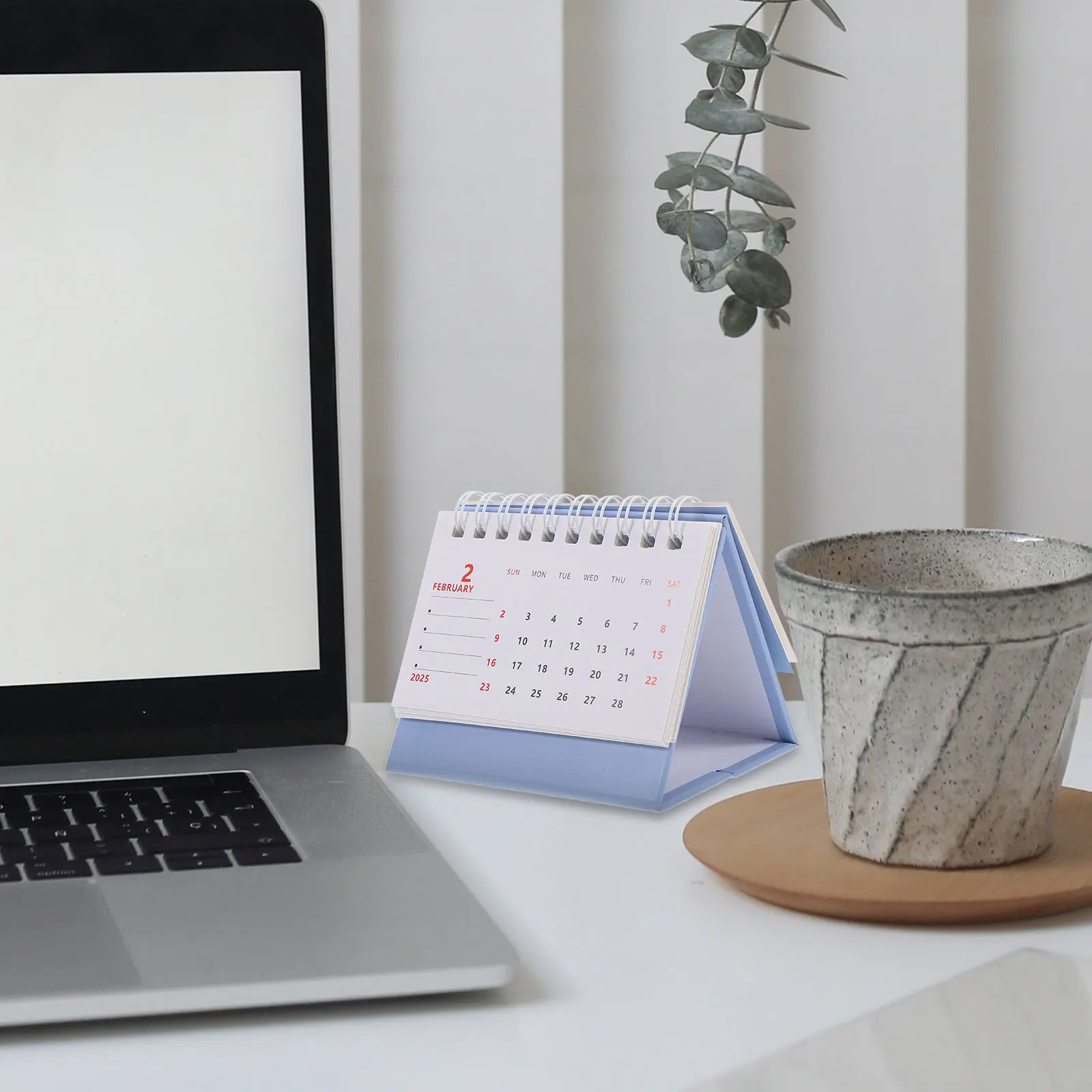 Mini Desk Calendar Small Monthly 2024 Tabletop Decorative Decoration Daily Memo Notes