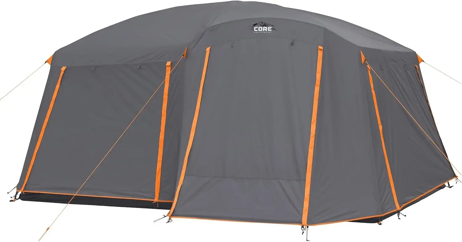 Large Multi Room Tent for Family with Full Rainfly for Weather and Storage for Camping Accessories