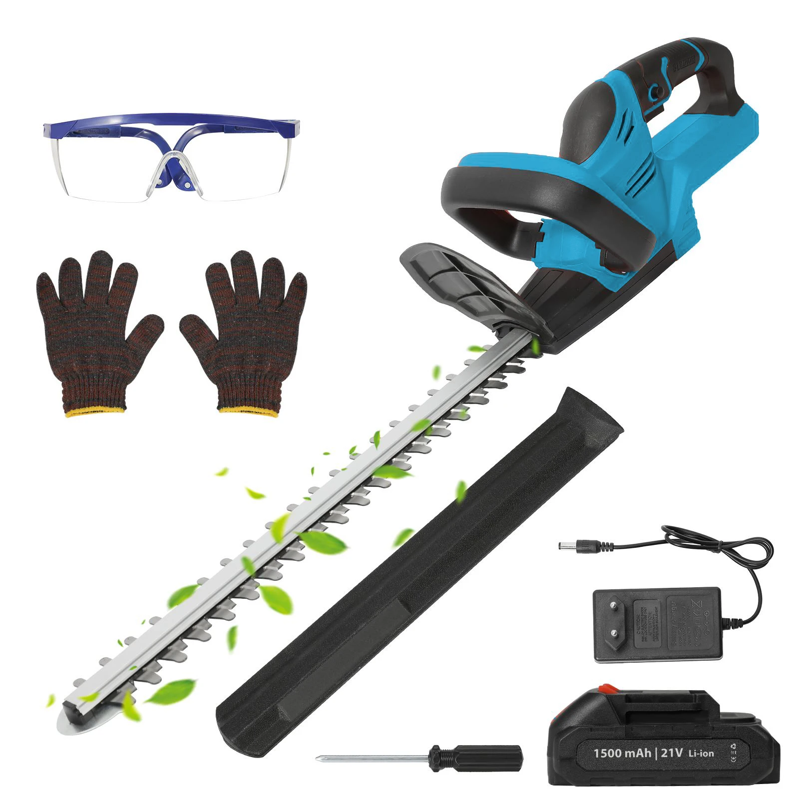 22 Zoll kabelloser elektrischer Heckenschneider, 15000 U/min, Rasenmäher, Garten- und Strauchschneidewerkzeug, Dual-Action-Klinge für Makita-Akku – Detail 1