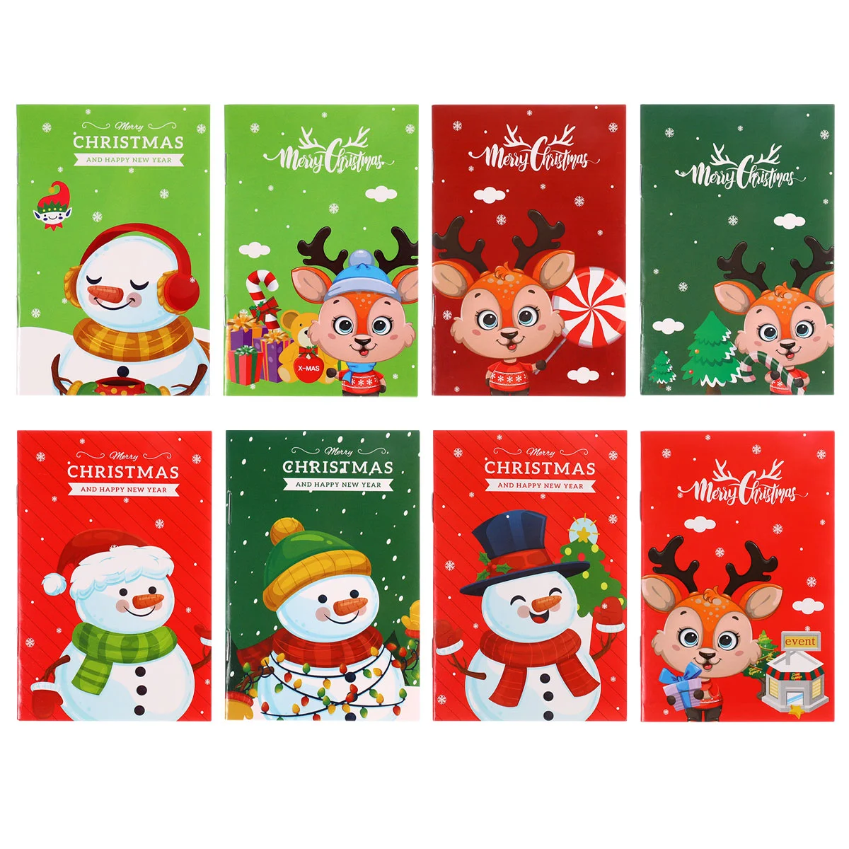 Letters to Santa Kit Christmas Stickers Snowman Notebook Filler Cellophane Treat Bags Claus Notebok