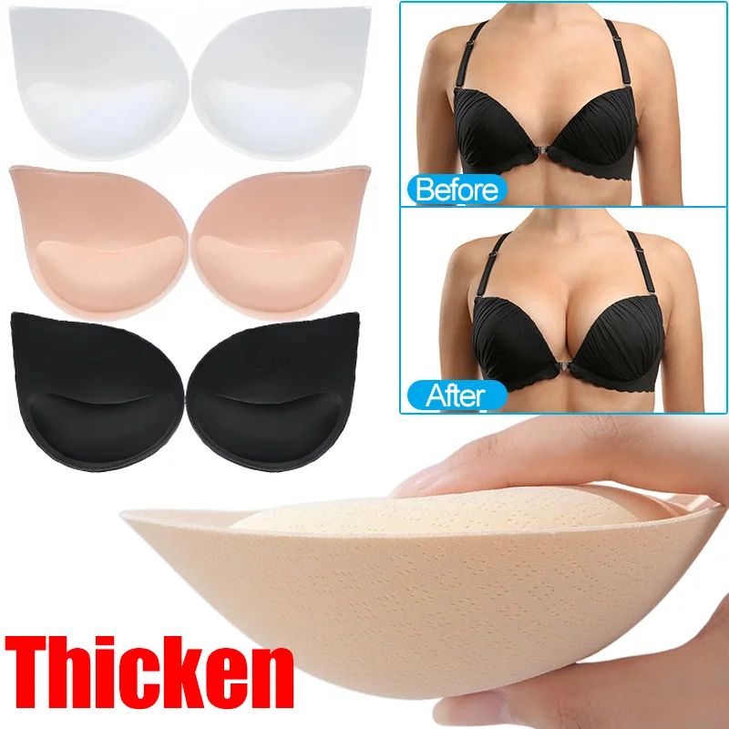 3D Push Up Bra Pads Inserts Women Underwear Small Breast Lift Breathable Sponge Padded Bra Pad Lining Swimsuit Bra Insert