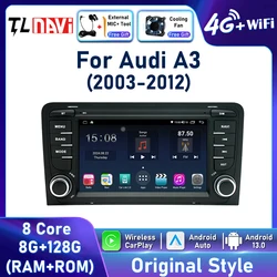 Original car style Android Screen Car Radio For Audi A3 2003 2004 2005 - 2012 Head unit Multimedia Player GPS Navigation Carplay