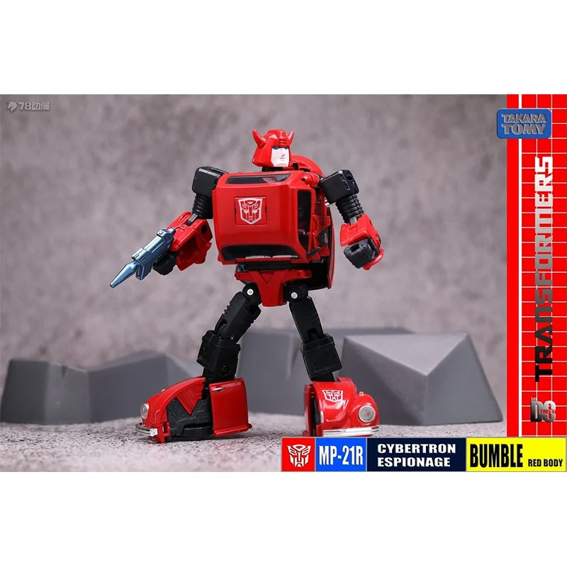 Takara Tomy Transformers capolavoro MP-21R Bumble Red Boy 12Cm Anime Original Action Figure Model Toy collezione regalo di compleanno