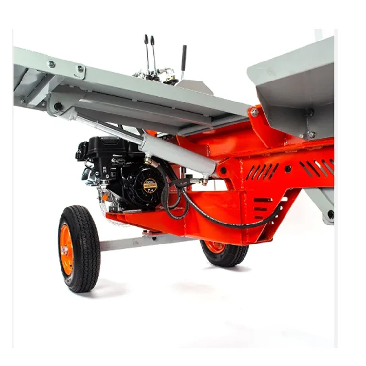 mul-functional agricultural machinery hydraulic log splitter 8T automatic firewood processor machine