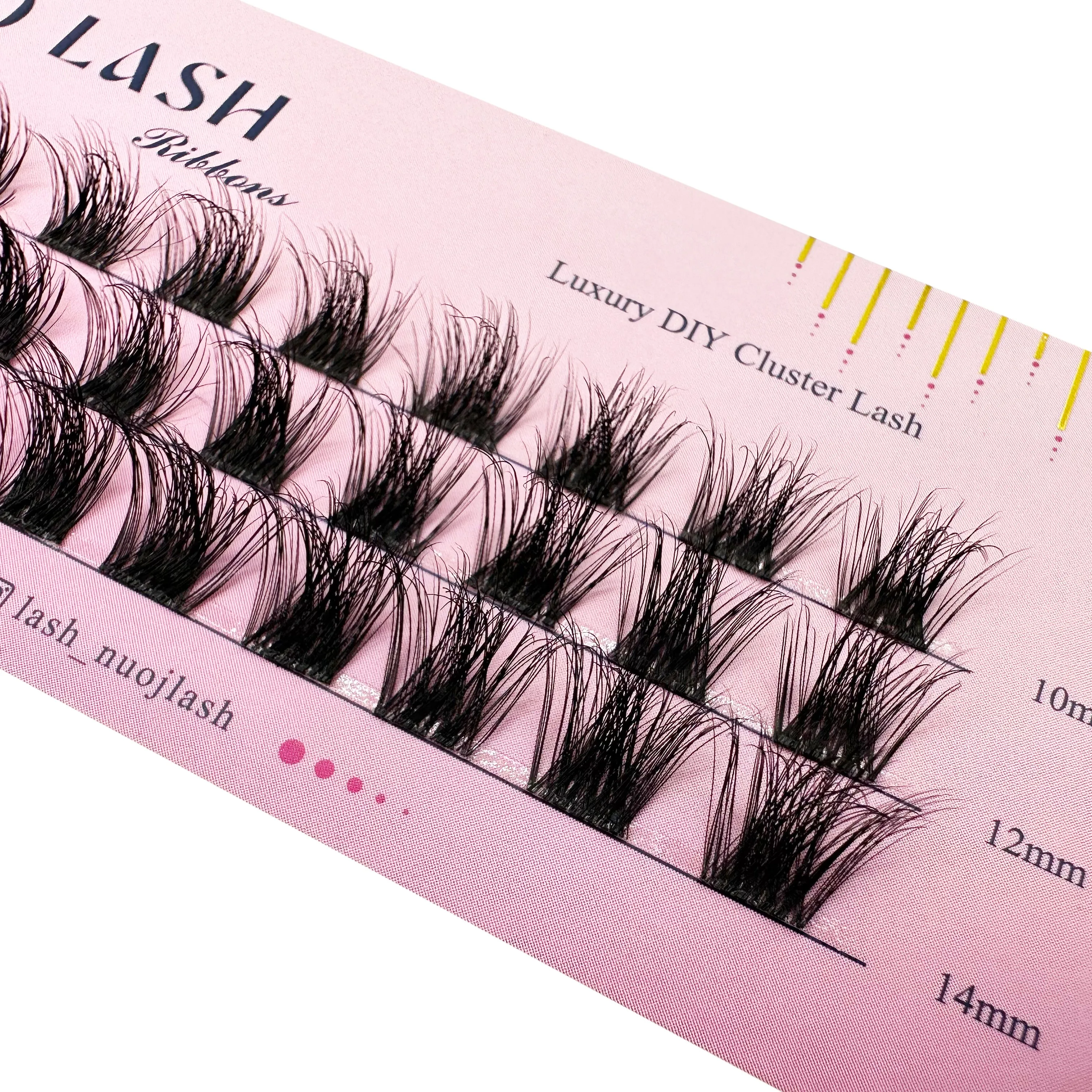 NUO 3D Fluffy Luxury DIY Clusters Eyelash Extensions Pre-Mapped Segemented Wispy Individual Lashes Best Quick Lash Private Logo