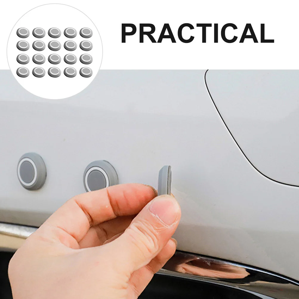 

20 PCS Anti-collision Rubber Particle Car Bumper Sticker Decor Protection Supplies Device Protective Decal Silica Gel