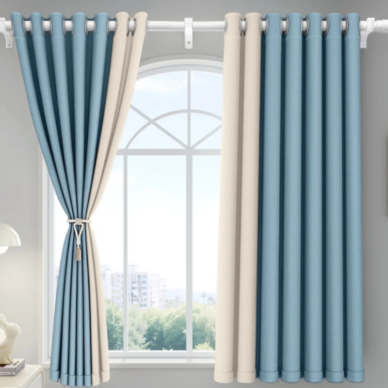 2026 Fashionable Curtain Thickened Blackout Soft Comfortable Curtains Washable Beautiful Curtains for Bedroom Living Room Home