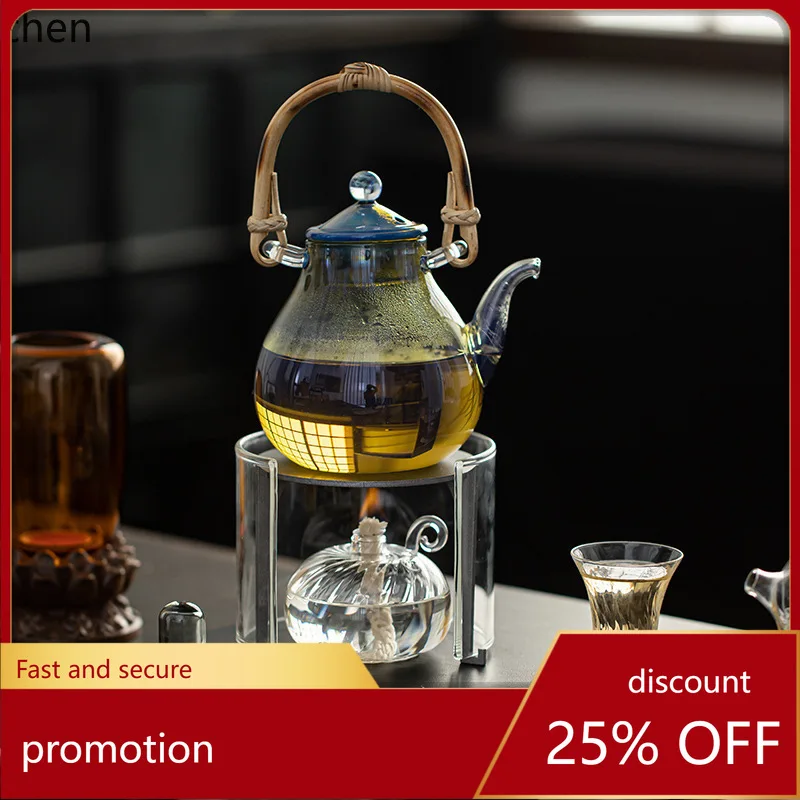

Zml glass teapot for home lift beam kettle tea kettle chinoiserie tea stove