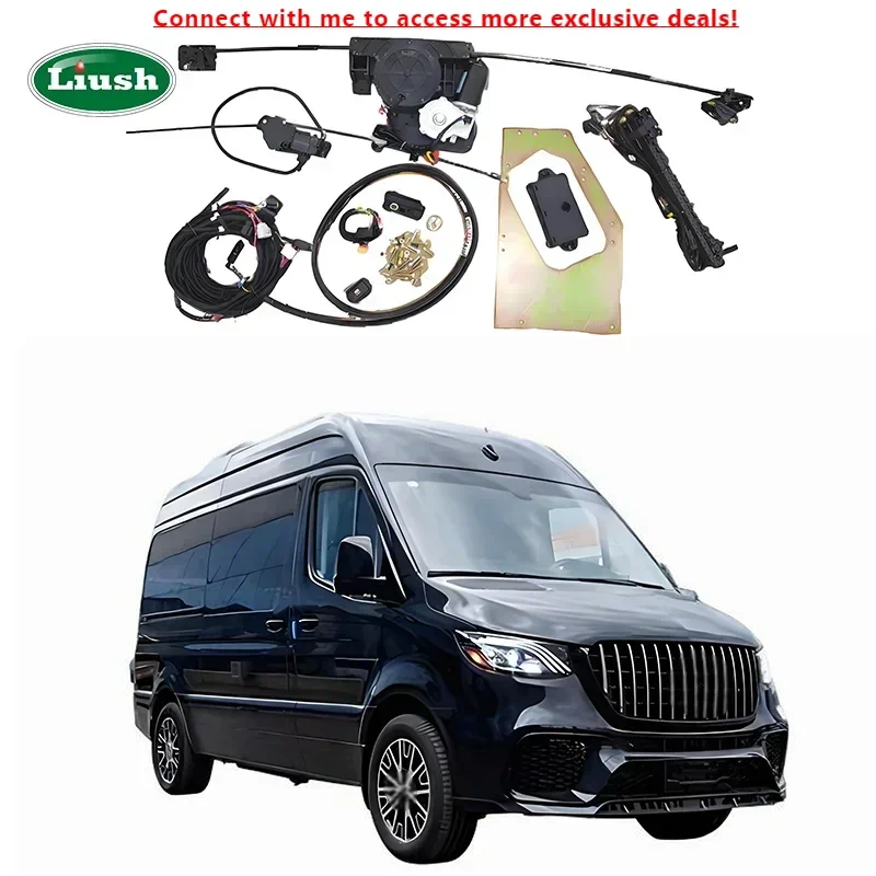 

LIUSH For Benz Sprinter MPV Car Electric Double Side Middle Door With Key Control Switch Body Parts Electric Car Middle Door