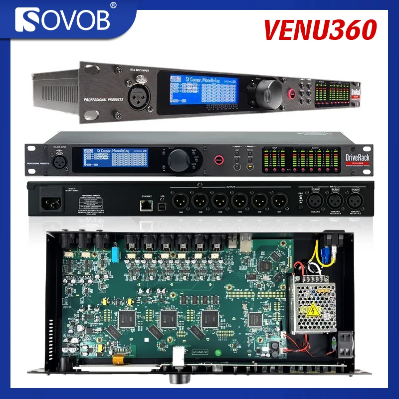 

VENU360 3 Ввод 6 Выход Профессиональный аудиопроцессор, совместимый с оригинальным программным обеспечением Audio Drive Громкоговорители