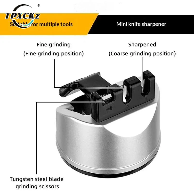 SL Stainless Steel Kitchen Whetstone Sharpener With Suction Base Kitchen Accessories For All Knives And Scissors Sharpener Tools