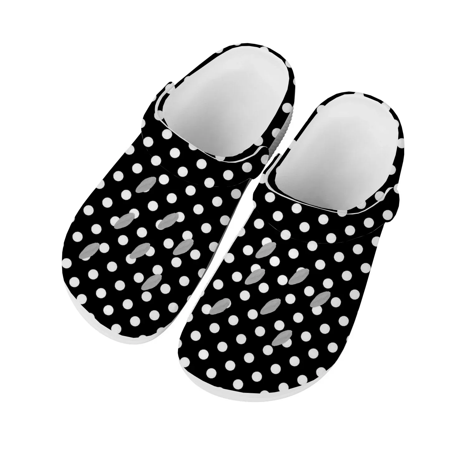 Polka Dot Pattern Home Clog Mens Women Youth Boy Girl Sandals Shoes Garden Custom Made Breathable Shoe Beach Hole Slippers