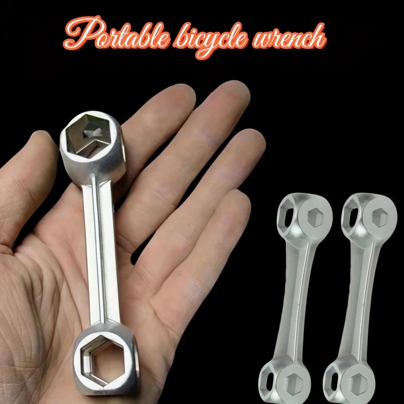 10-in-1 Hochleistungs-Schraubenschlüssel mit Knochenöffnungs-Design, passend für Sechskant-, Kreuz-, Flach- und Sternmuttern, tragbares Metallwerkzeug für Heim- und Autoreparaturen