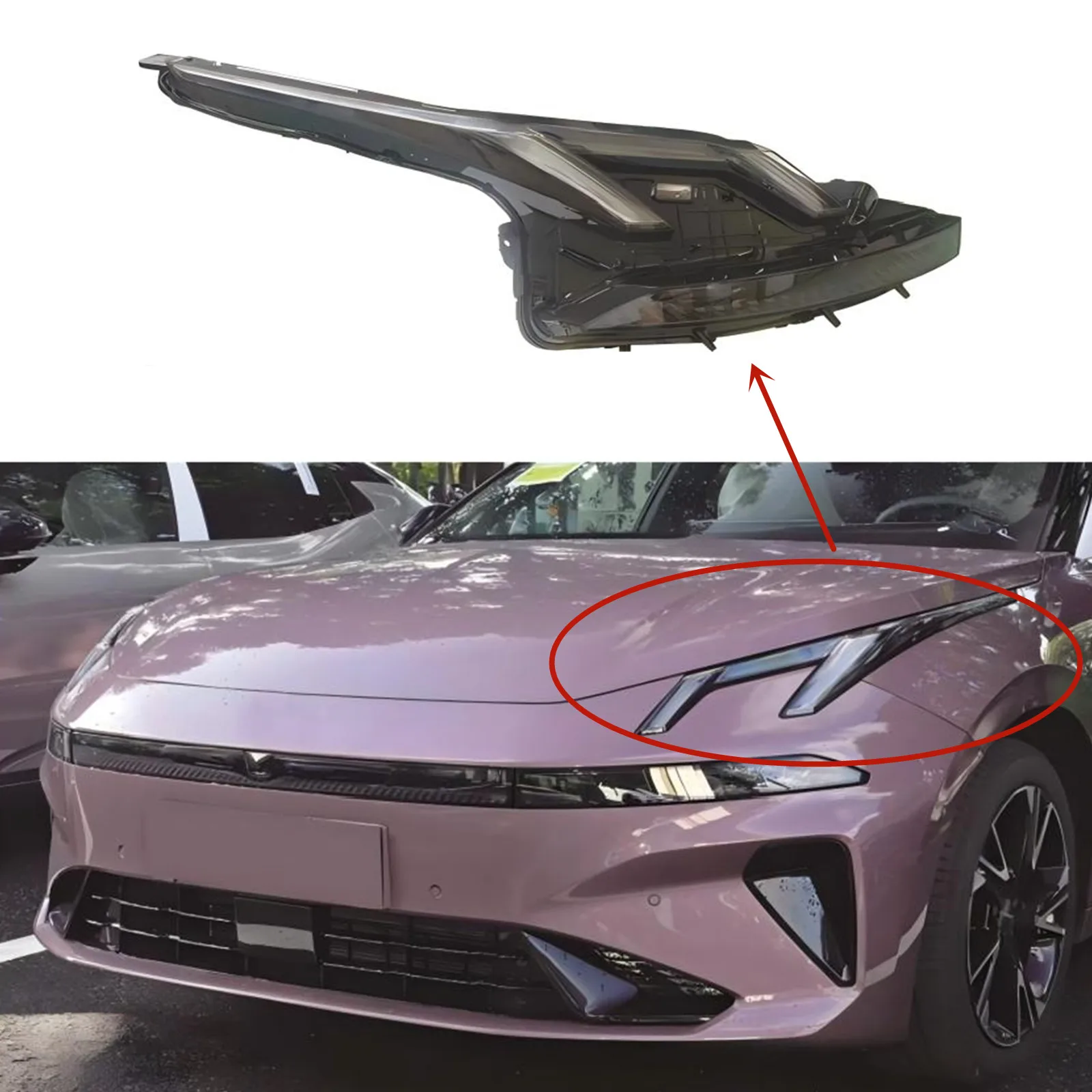 

Pair Headlight for Lynk & Co 07 Head Lamp Front Lights Assembly Car Accessories 8894874861 8894874863